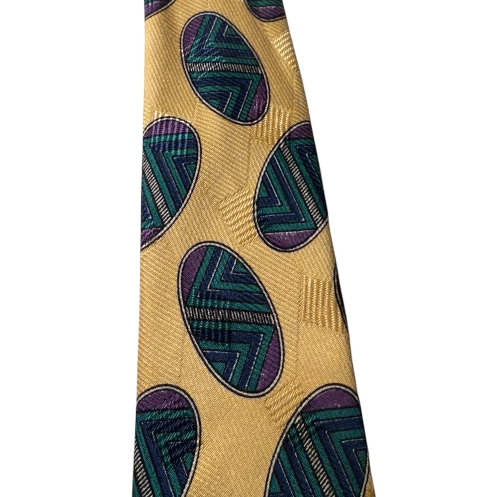 Nice High End Yellow Robert Talbott Best of Class Silk Neck Tie Italy MINTY - Picture 6 of 11
